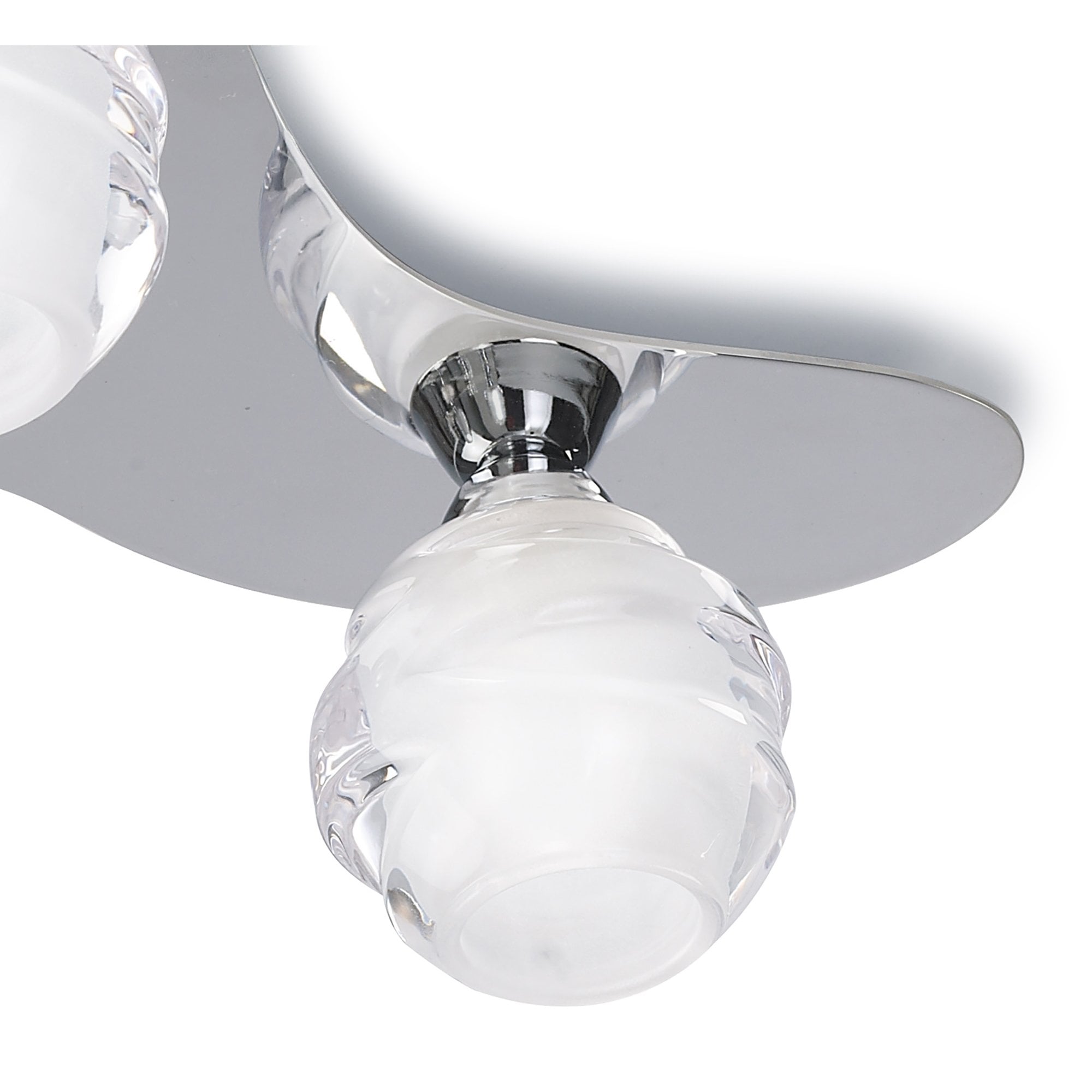M1808 Loop Flush Ceiling 3 Light G9 ECO Polished Chrome