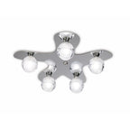 M1809 Loop Flush Ceiling 5 Light G9 ECO Polished Chrome