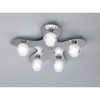 M1809 Loop Flush Ceiling 5 Light G9 ECO Polished Chrome