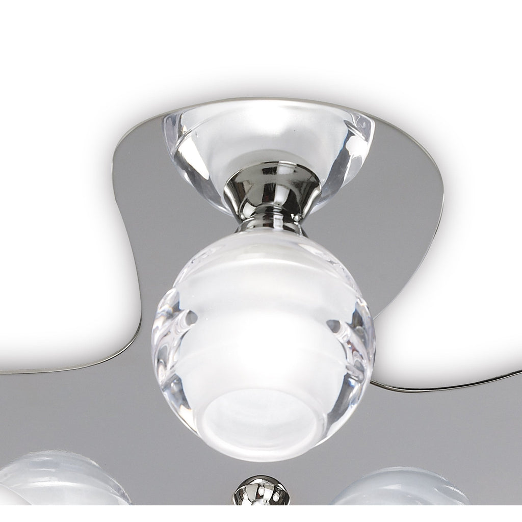 M1809 Loop Flush Ceiling 5 Light G9 ECO Polished Chrome