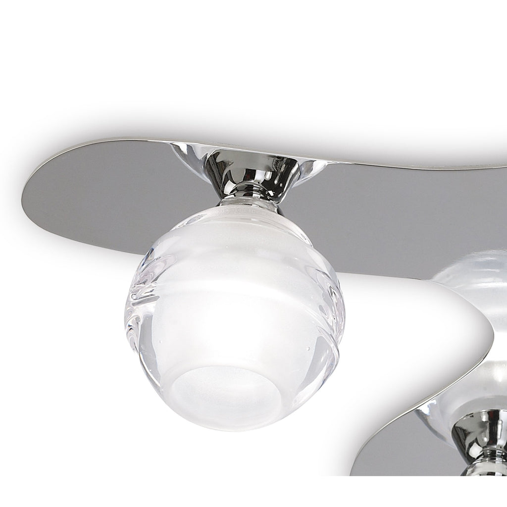 M1809 Loop Flush Ceiling 5 Light G9 ECO Polished Chrome