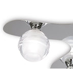 M1809 Loop Flush Ceiling 5 Light G9 ECO Polished Chrome