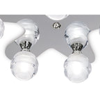 M1809 Loop Flush Ceiling 5 Light G9 ECO Polished Chrome