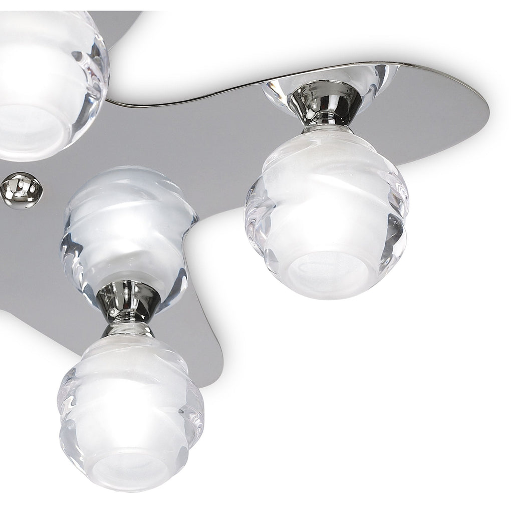 M1809 Loop Flush Ceiling 5 Light G9 ECO Polished Chrome