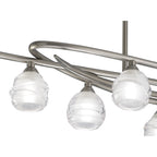 M1810 Loop Rectangular Telescopic 8 Light G9 ECO Line Satin Nickel