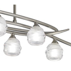M1810 Loop Rectangular Telescopic 8 Light G9 ECO Line Satin Nickel
