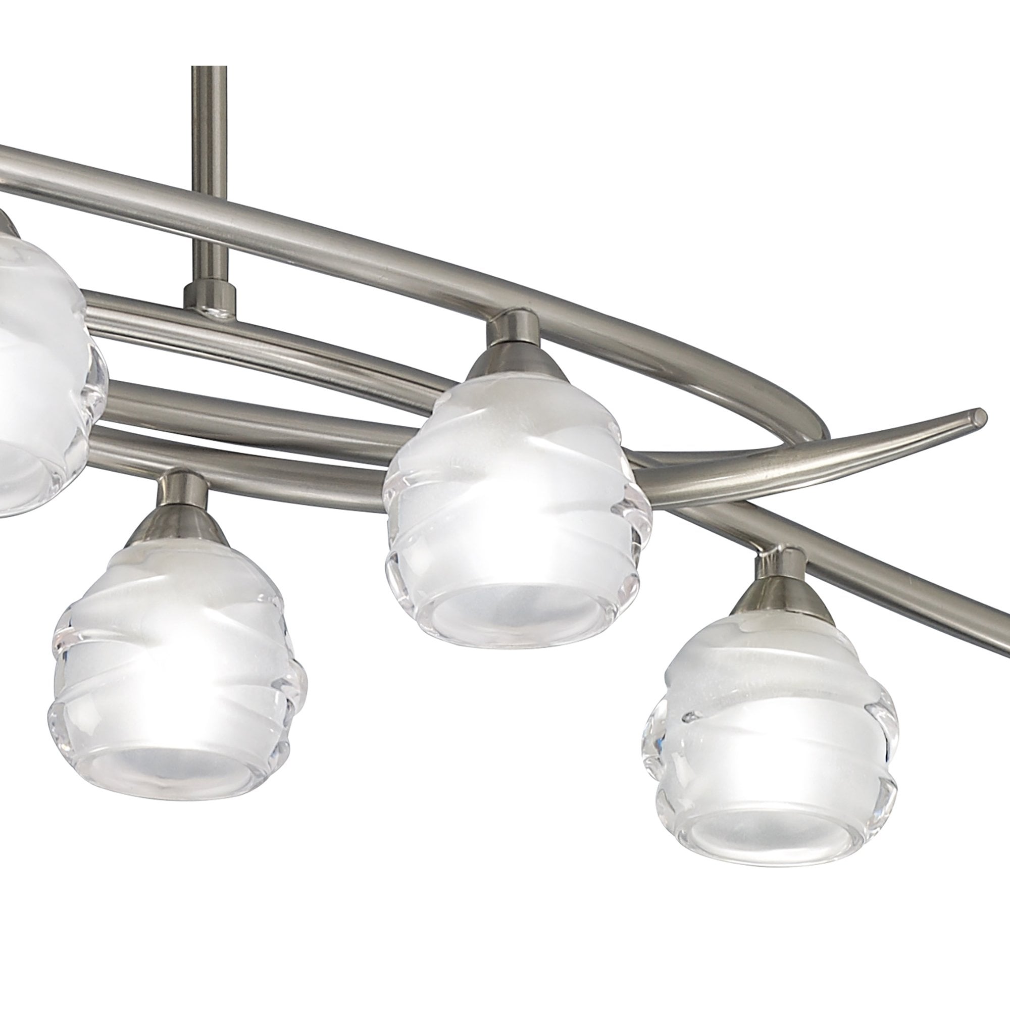 M1810 Loop Rectangular Telescopic 8 Light G9 ECO Line Satin Nickel