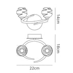 M1815/S Loop Wall Lamp Switched 2 Light G9 ECO Satin Nickel