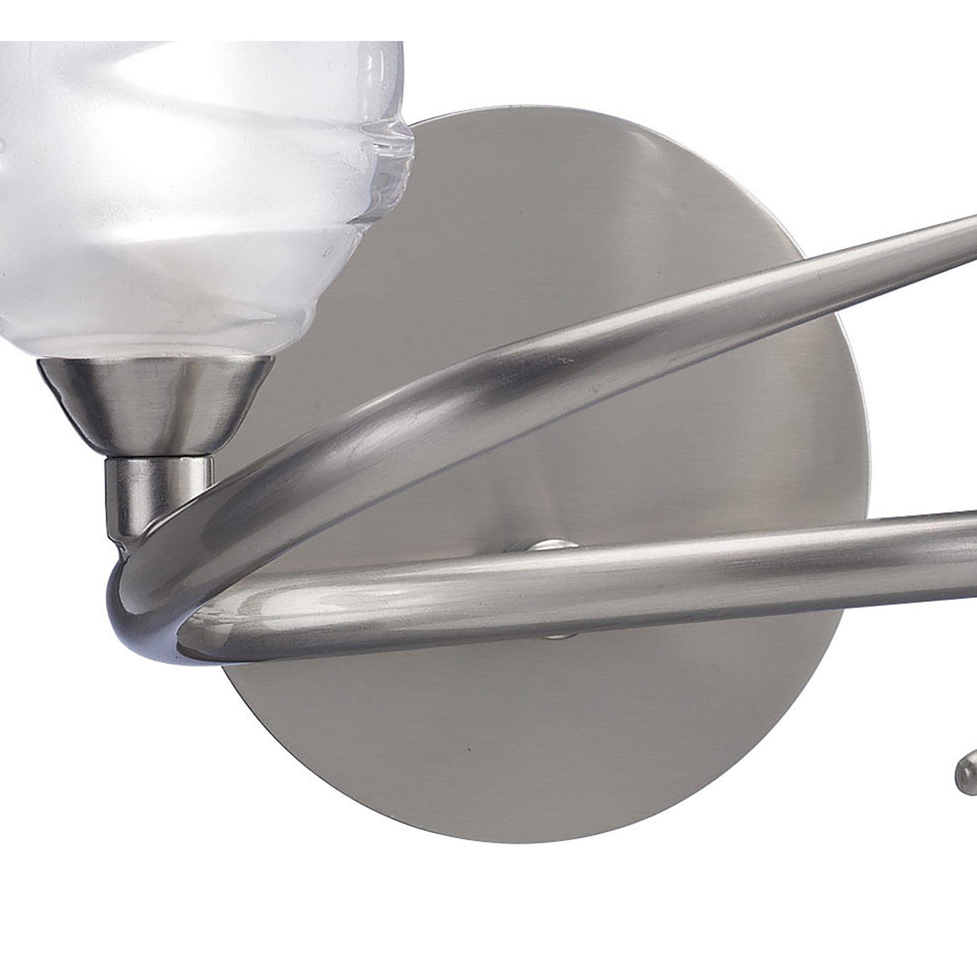 M1815/S Loop Wall Lamp Switched 2 Light G9 ECO Satin Nickel