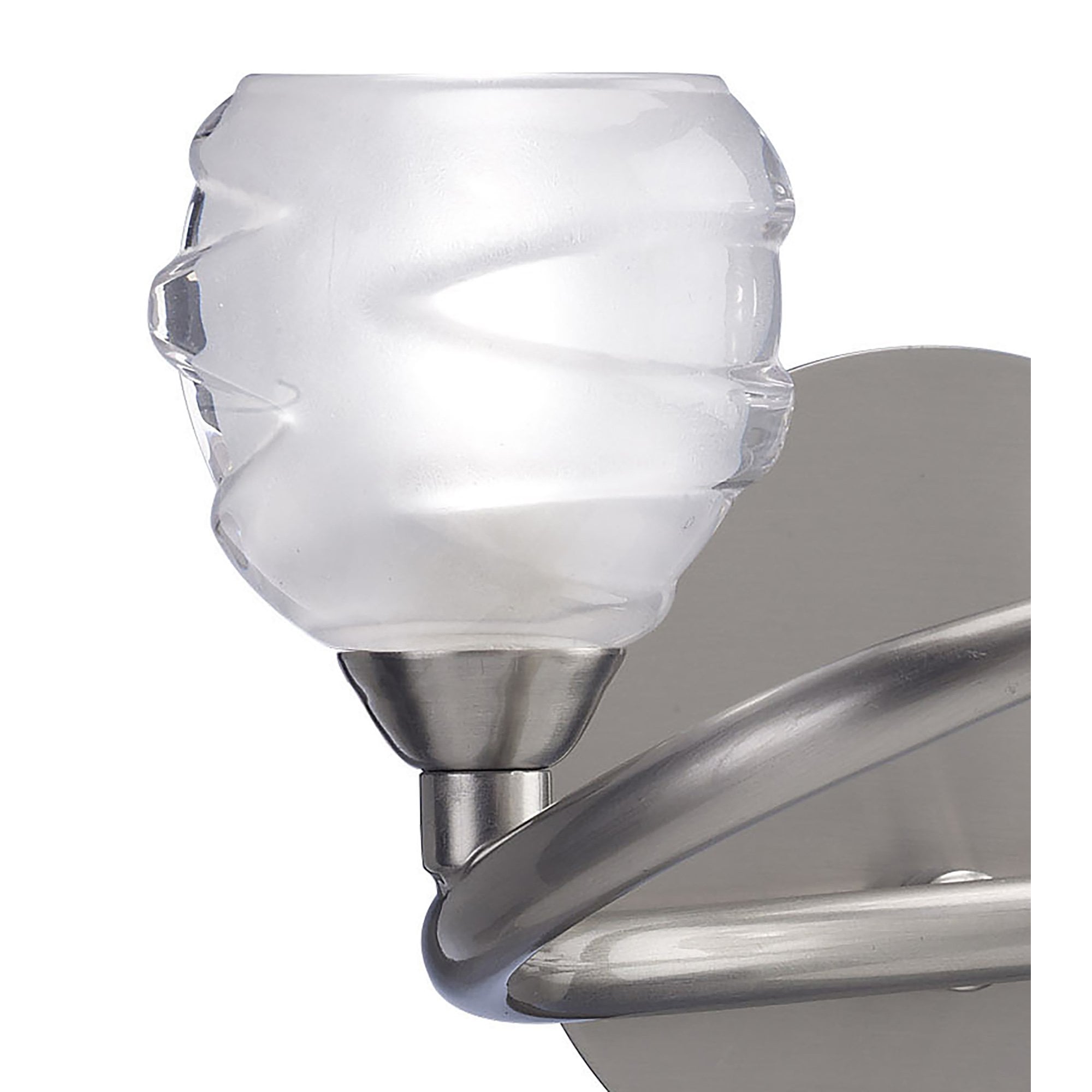 M1815/S Loop Wall Lamp Switched 2 Light G9 ECO Satin Nickel