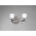 M1815 Loop Wall Lamp 2 Light G9 ECO Satin Nickel