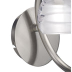 M1816/S Loop Wall Lamp Switched 1 Light G9 ECO Satin Nickel