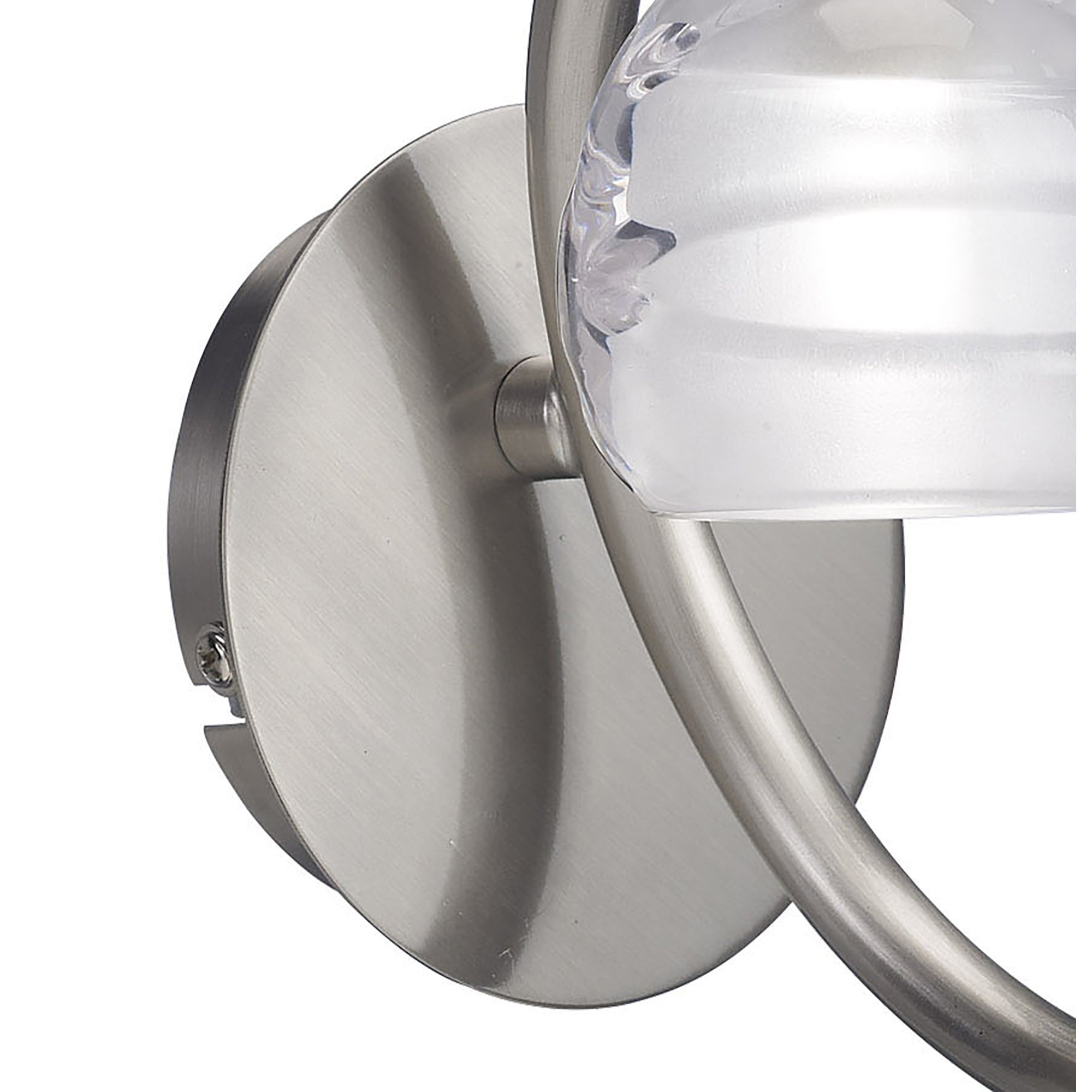 M1816 Loop Wall Lamp 1 Light G9 ECO Satin Nickel