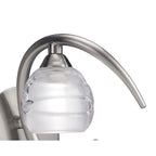 M1816 Loop Wall Lamp 1 Light G9 ECO Satin Nickel