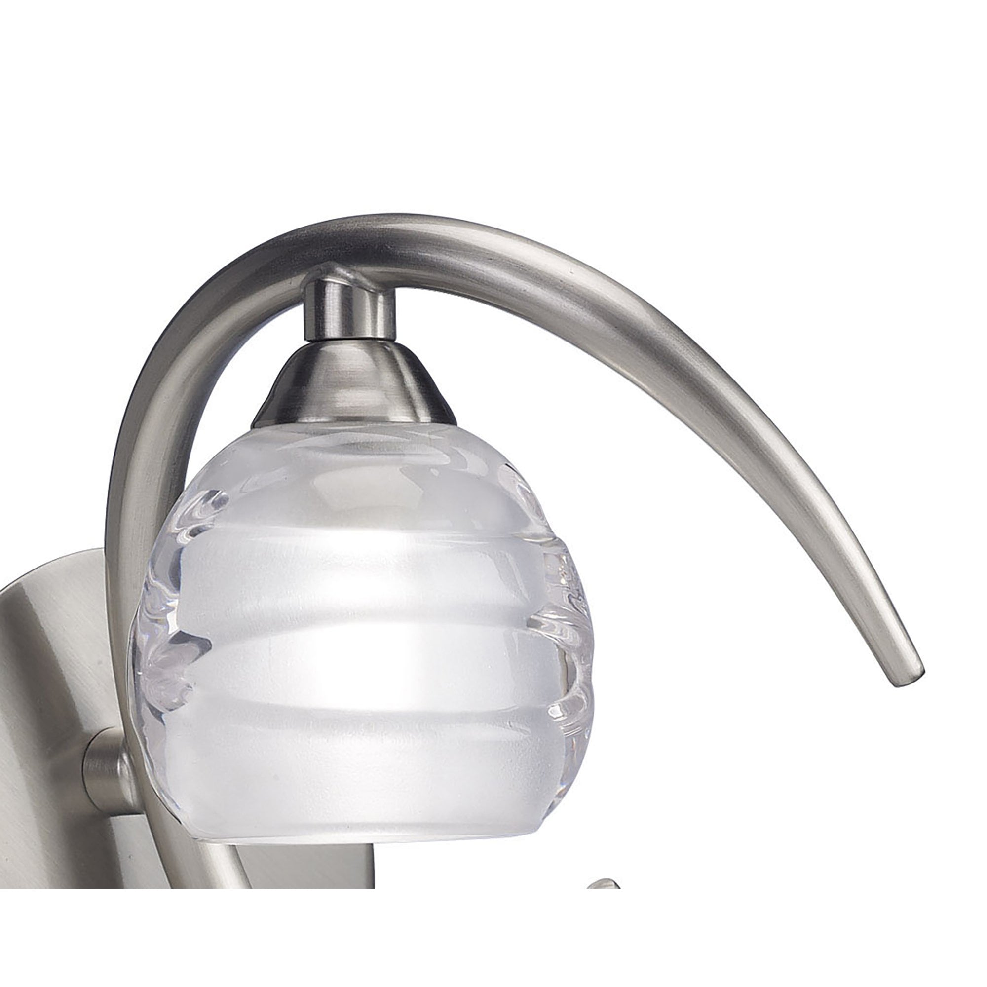 M1816 Loop Wall Lamp 1 Light G9 ECO Satin Nickel