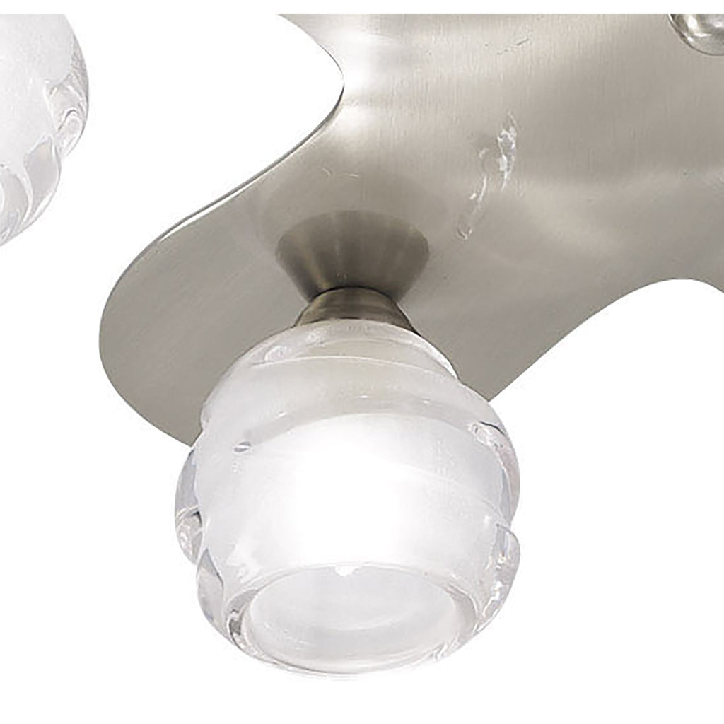 M1819 Loop Flush Ceiling 5 Light G9 ECO Satin Nickel