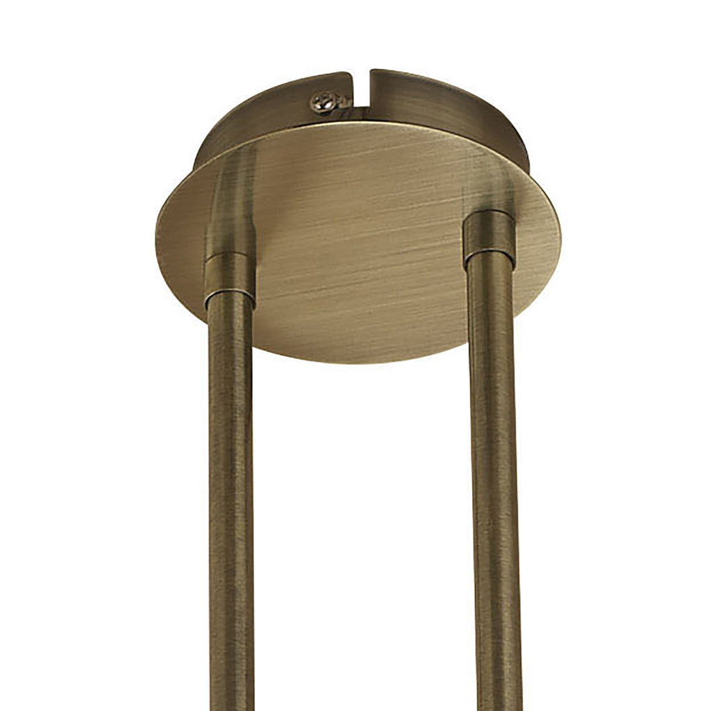 M1820 Loop Rectangular Telescopic 8 Light G9 ECO Line Antique Brass