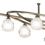 M1820 Loop Rectangular Telescopic 8 Light G9 ECO Line Antique Brass