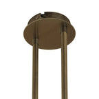 M1821 Loop Rectangular Telescopic Convertible To Semi Flush 6 Light G9 ECO Antique Brass