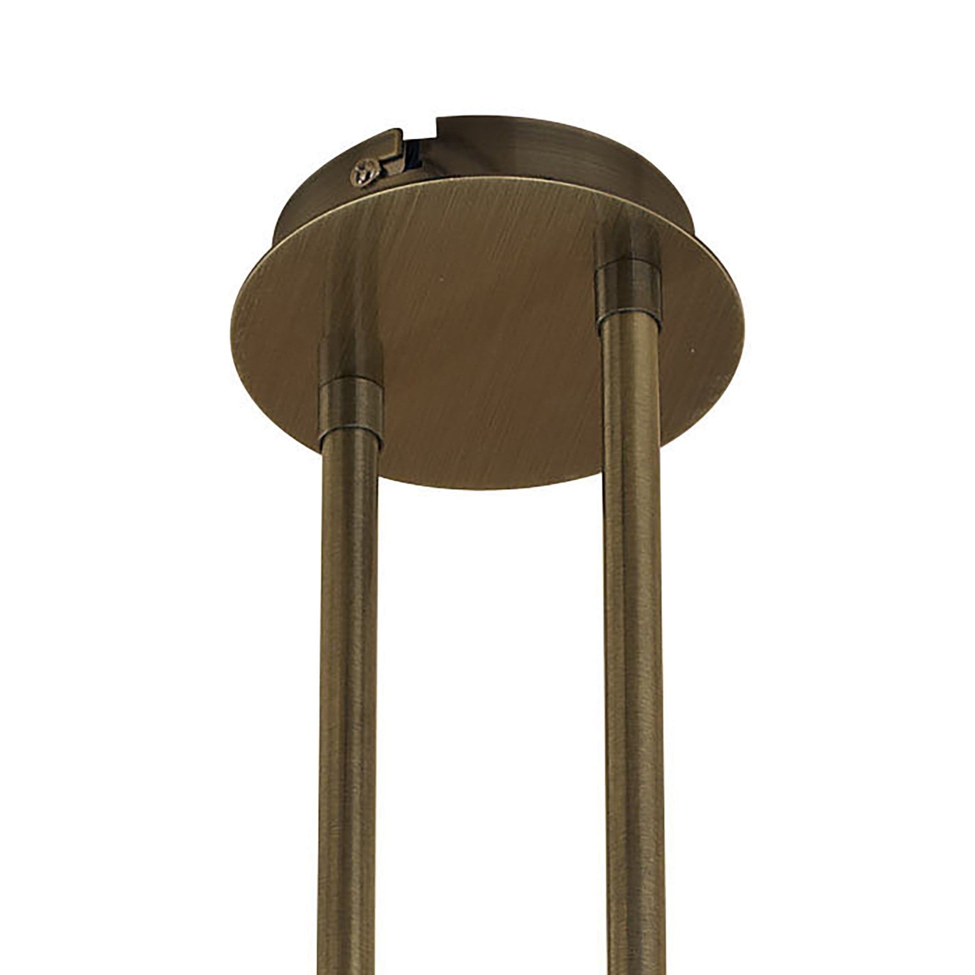 M1821 Loop Rectangular Telescopic Convertible To Semi Flush 6 Light G9 ECO Antique Brass