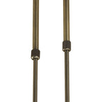 M1821 Loop Rectangular Telescopic Convertible To Semi Flush 6 Light G9 ECO Antique Brass