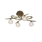 M1823 Loop Ceiling 4 Light G9 ECO Antique Brass