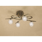 M1823 Loop Ceiling 4 Light G9 ECO Antique Brass
