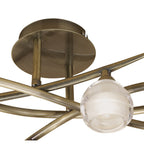M1823 Loop Ceiling 4 Light G9 ECO Antique Brass