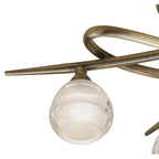 M1823 Loop Ceiling 4 Light G9 ECO Antique Brass
