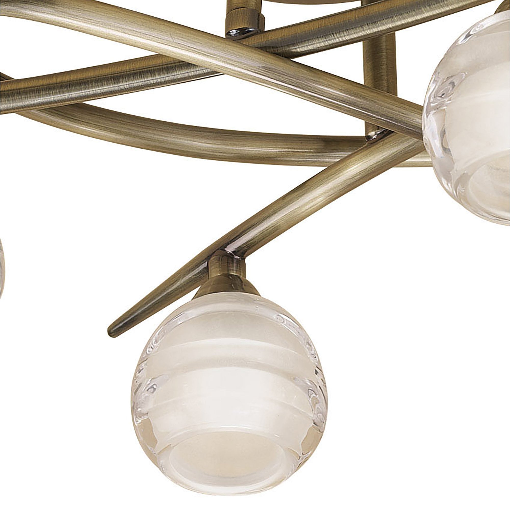M1823 Loop Ceiling 4 Light G9 ECO Antique Brass