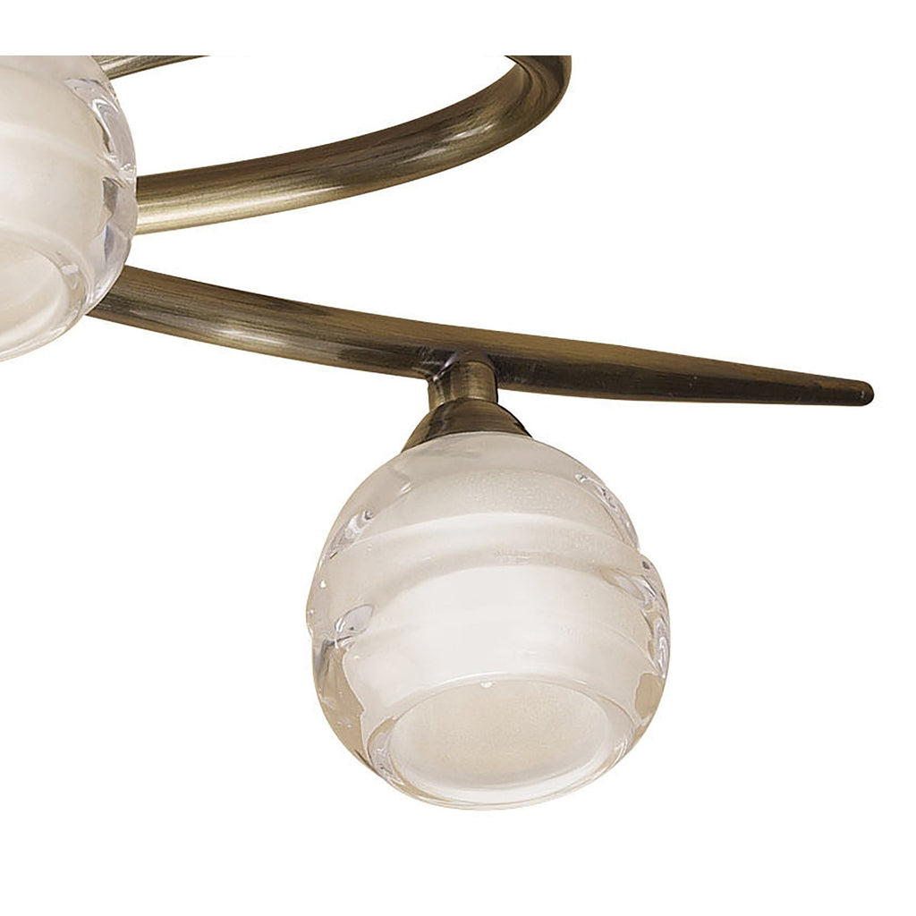 M1823 Loop Ceiling 4 Light G9 ECO Antique Brass