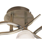 M1824 Loop Ceiling 3 Light G9 ECO Antique Brass