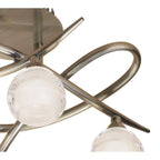 M1824 Loop Ceiling 3 Light G9 ECO Antique Brass