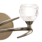 M1825/S Loop Wall Lamp Switched 2 Light G9 ECO Antique Brass