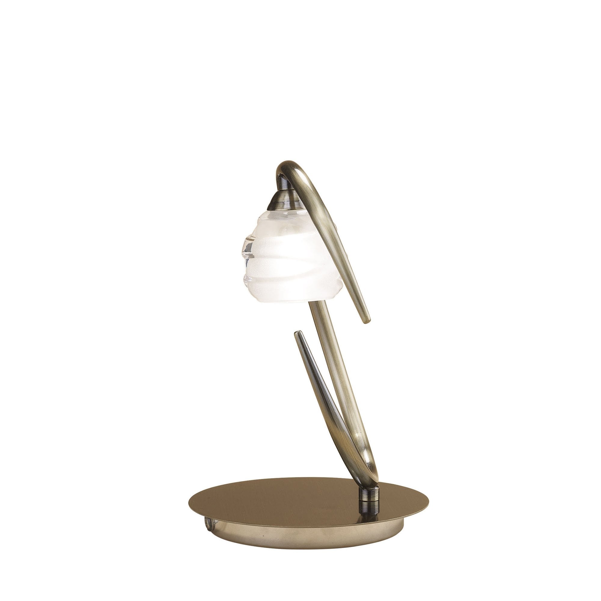 M1827 Loop Table Lamp 1 Light G9 ECO Antique Brass