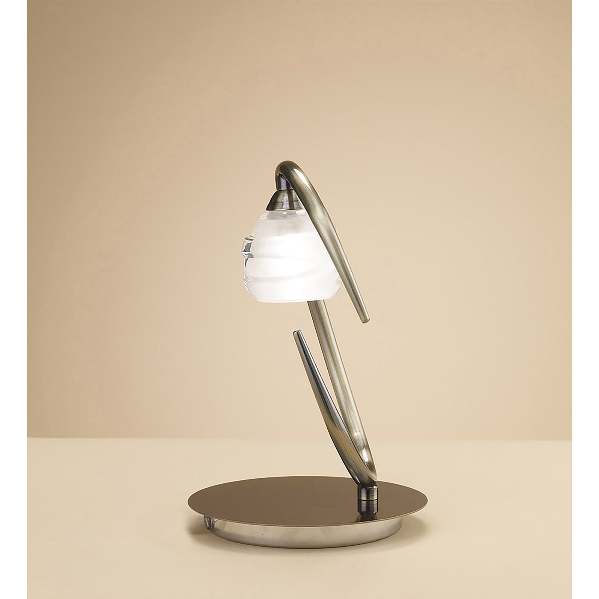 M1827 Loop Table Lamp 1 Light G9 ECO Antique Brass