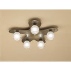 M1829 Loop Flush Ceiling 5 Light G9 ECO Antique Brass