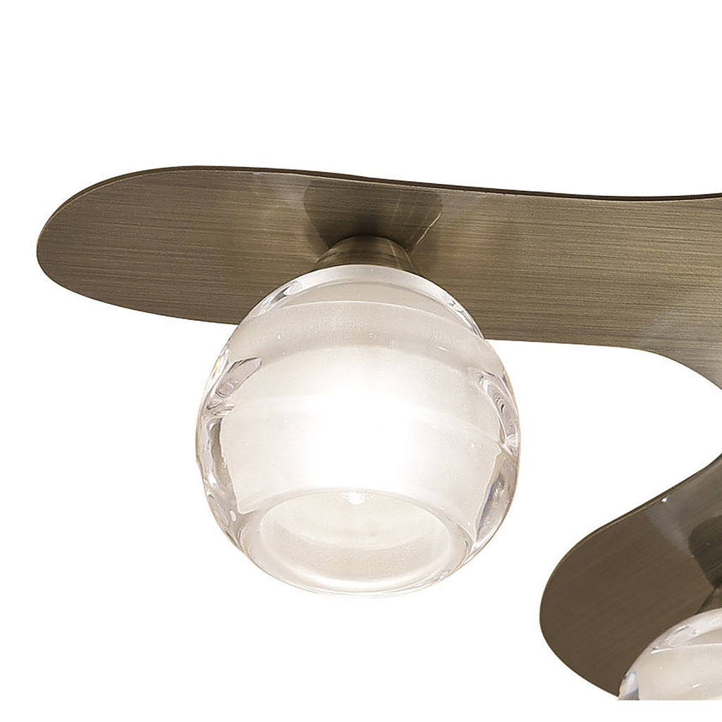 M1829 Loop Flush Ceiling 5 Light G9 ECO Antique Brass