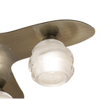 M1829 Loop Flush Ceiling 5 Light G9 ECO Antique Brass