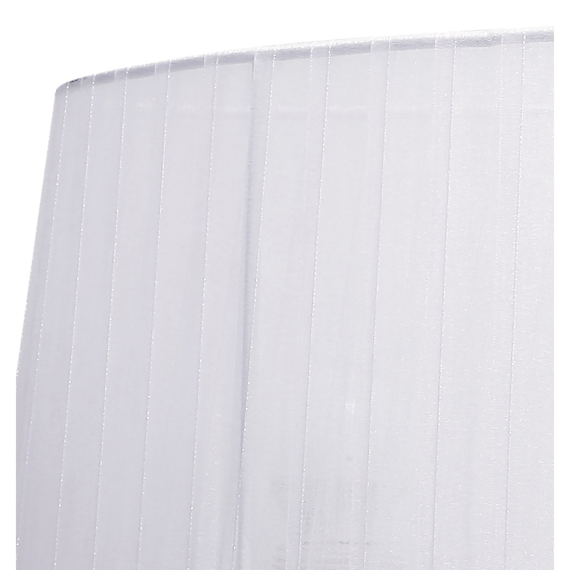 M5276/L Louise Wall Lamp Left 2 Light E27 White Shade Polished Chrome/Clear Crystal