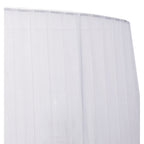 M5276 Louise Wall Lamp Right 2 Light E27 White Shade Polished Chrome / Clear Crystal