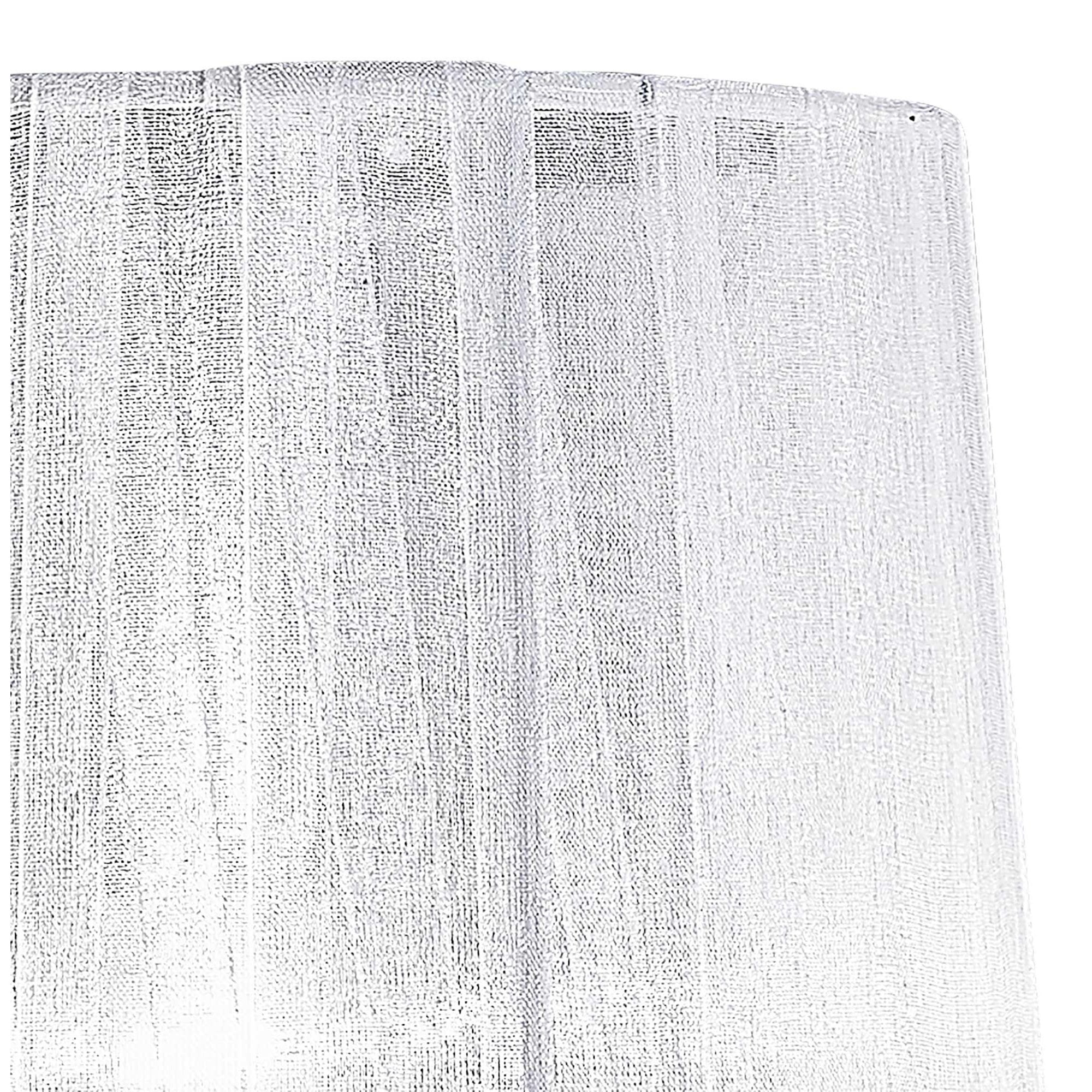 M5279 Louise Table Lamp 1 Light E27 White Shade Polished Chrome / Clear Crystal