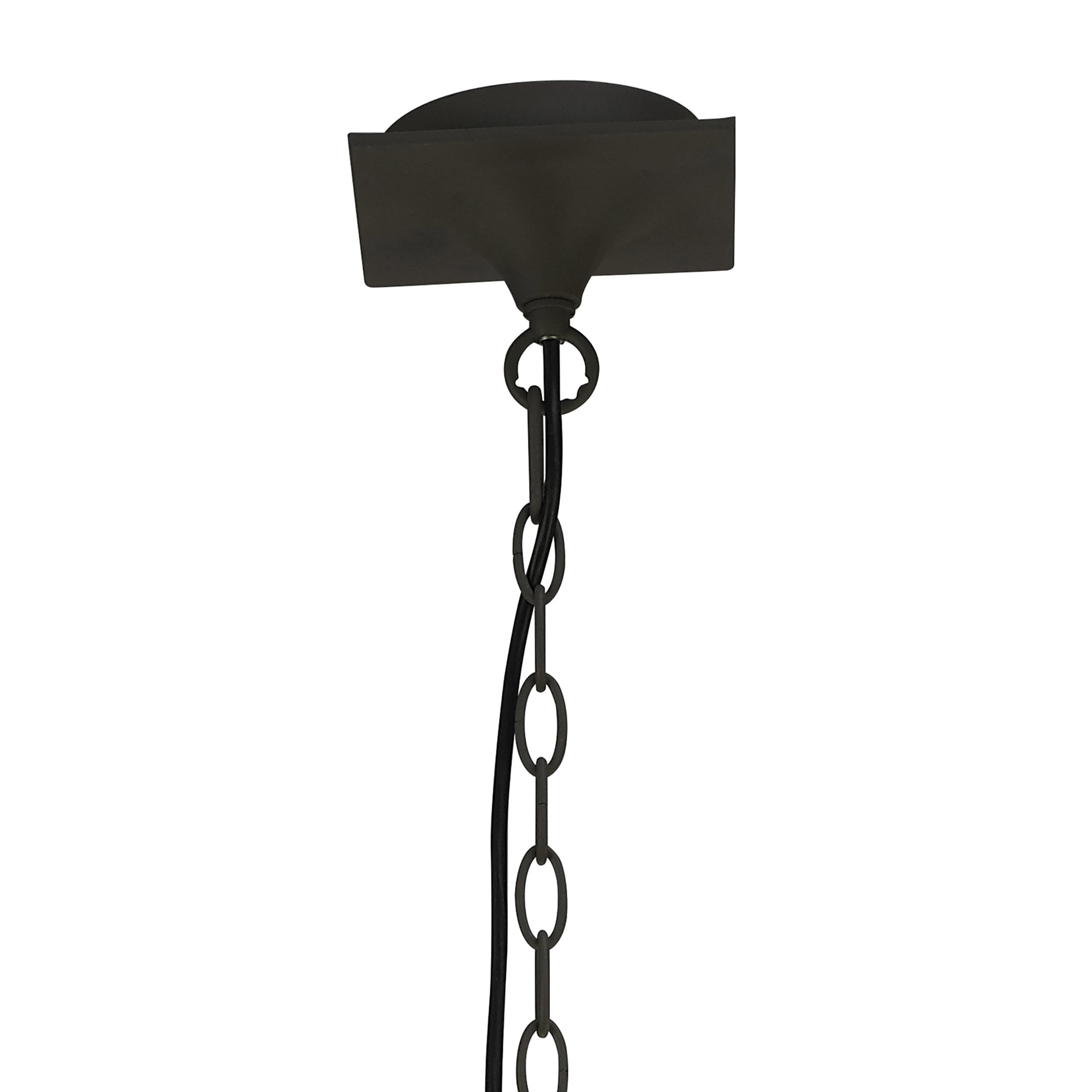 M3680 Lua Linear Pendant 2 Arm 4 Light E27 Ash Grey Ash Grey Shades