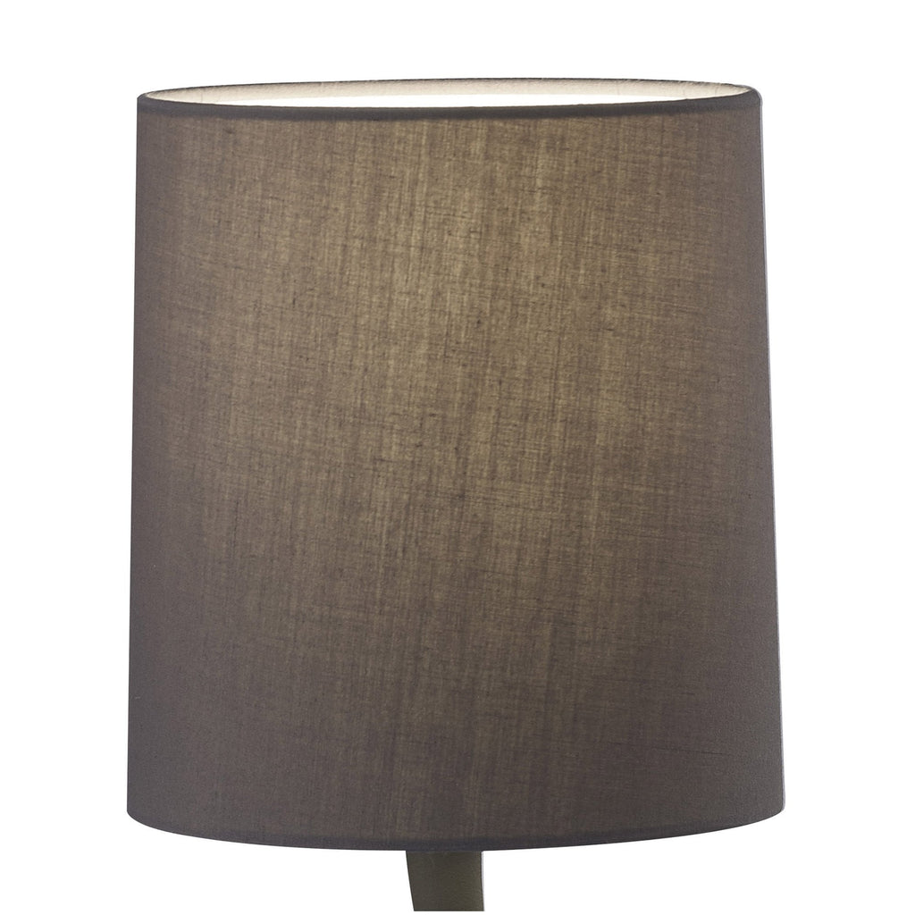 M3682 Lua Table Lamp 1 Light E27 Small Ash Grey Ash Grey Shade
