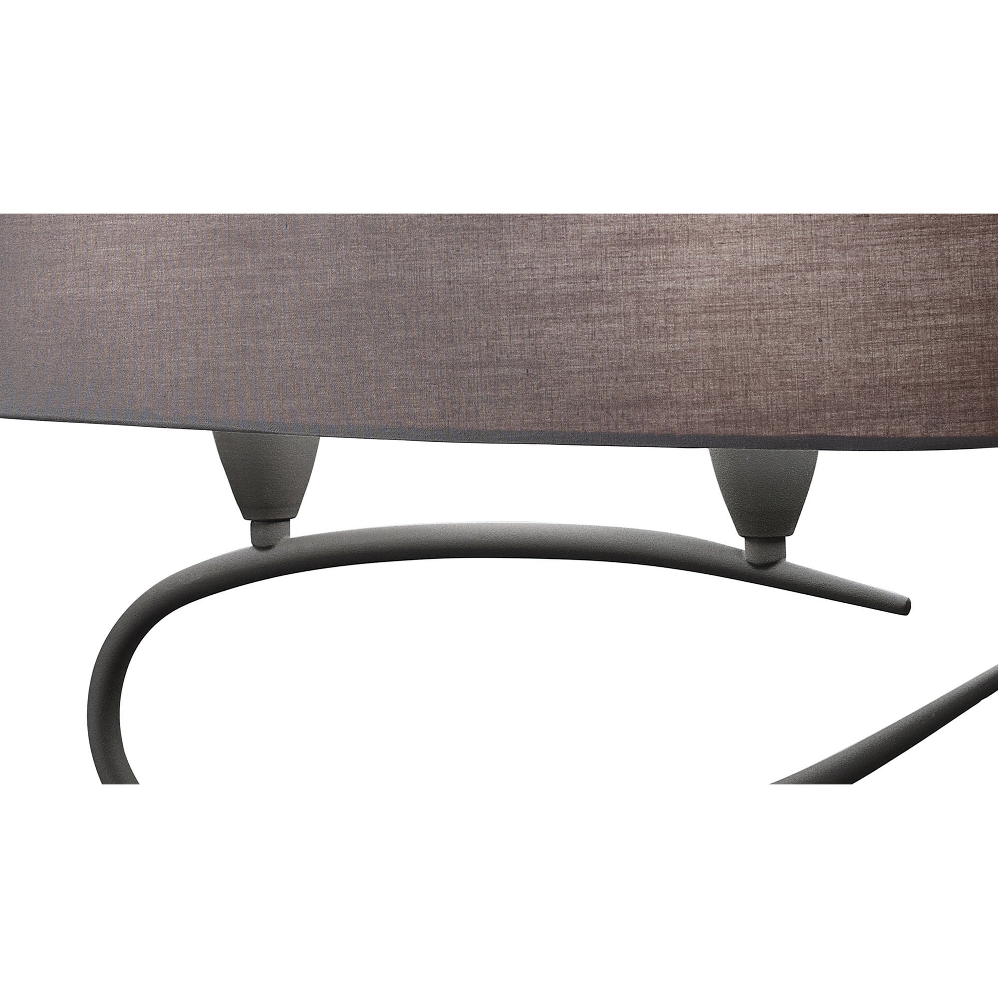 M3683 Lua Table Lamp 2 Light E27 Ash Grey Ash Grey Shades (S)