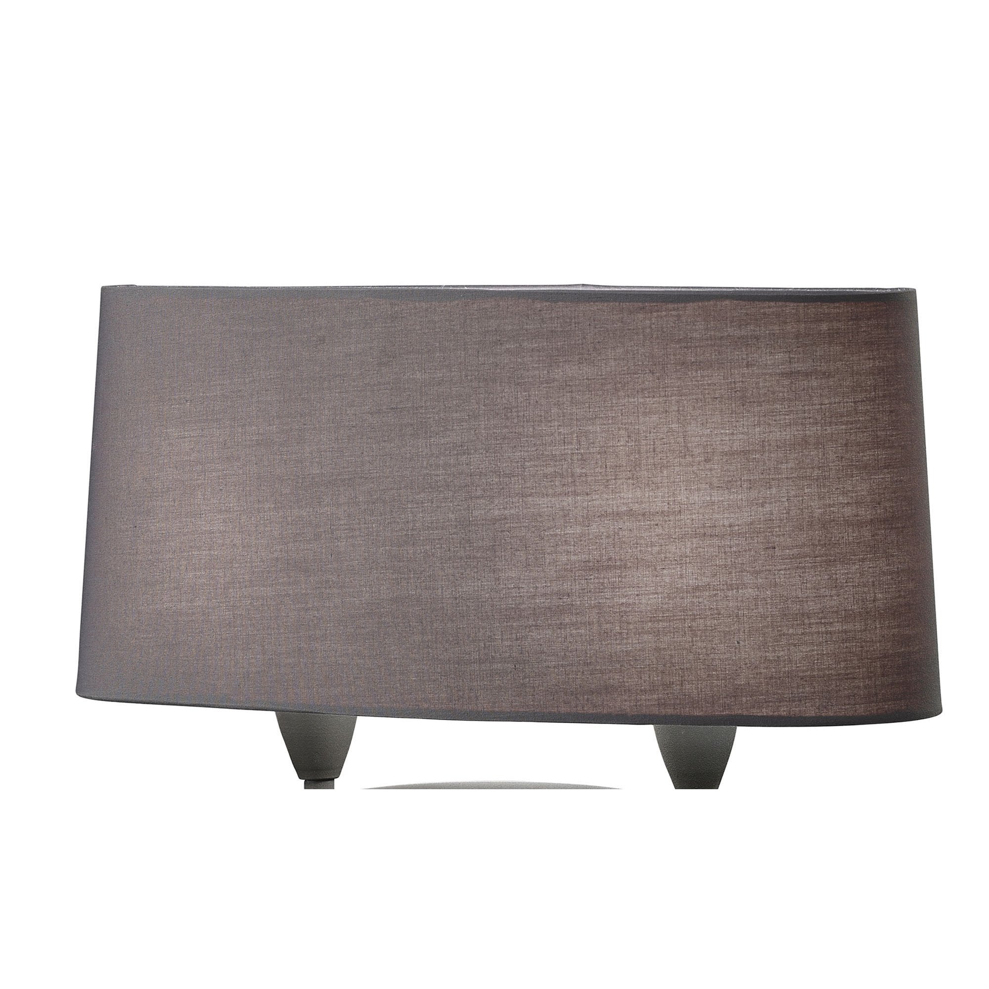 M3683 Lua Table Lamp 2 Light E27 Ash Grey Ash Grey Shades (S)