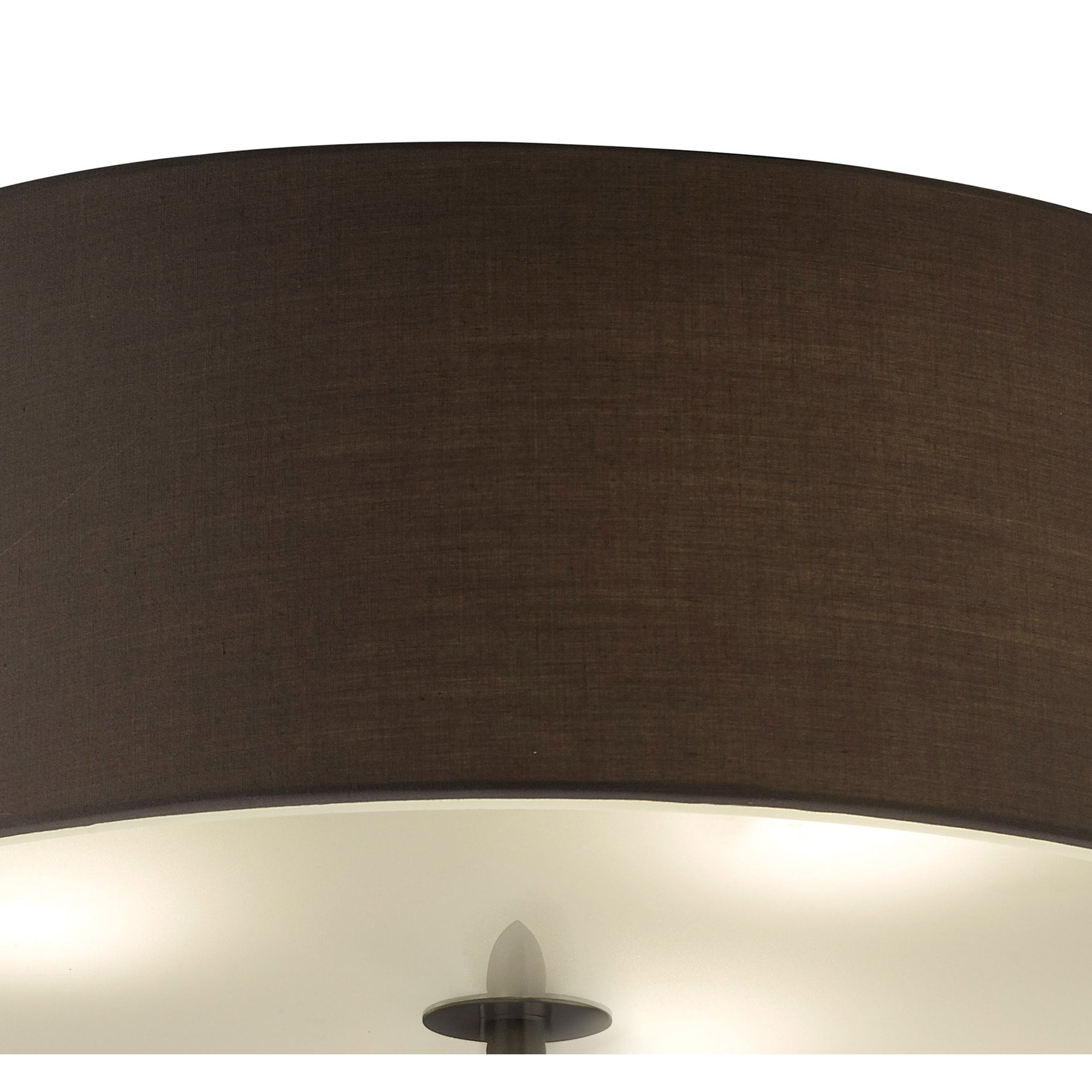 M3685 Lua Flush Ceiling 3 Light E27 Ash Grey Ash Grey Shade