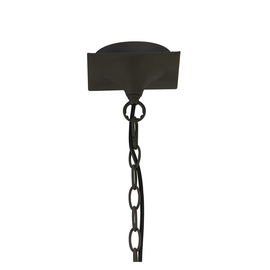 M3686 Lua Pendant 3 Arm Light E27 Ash Grey Ash Grey Shades