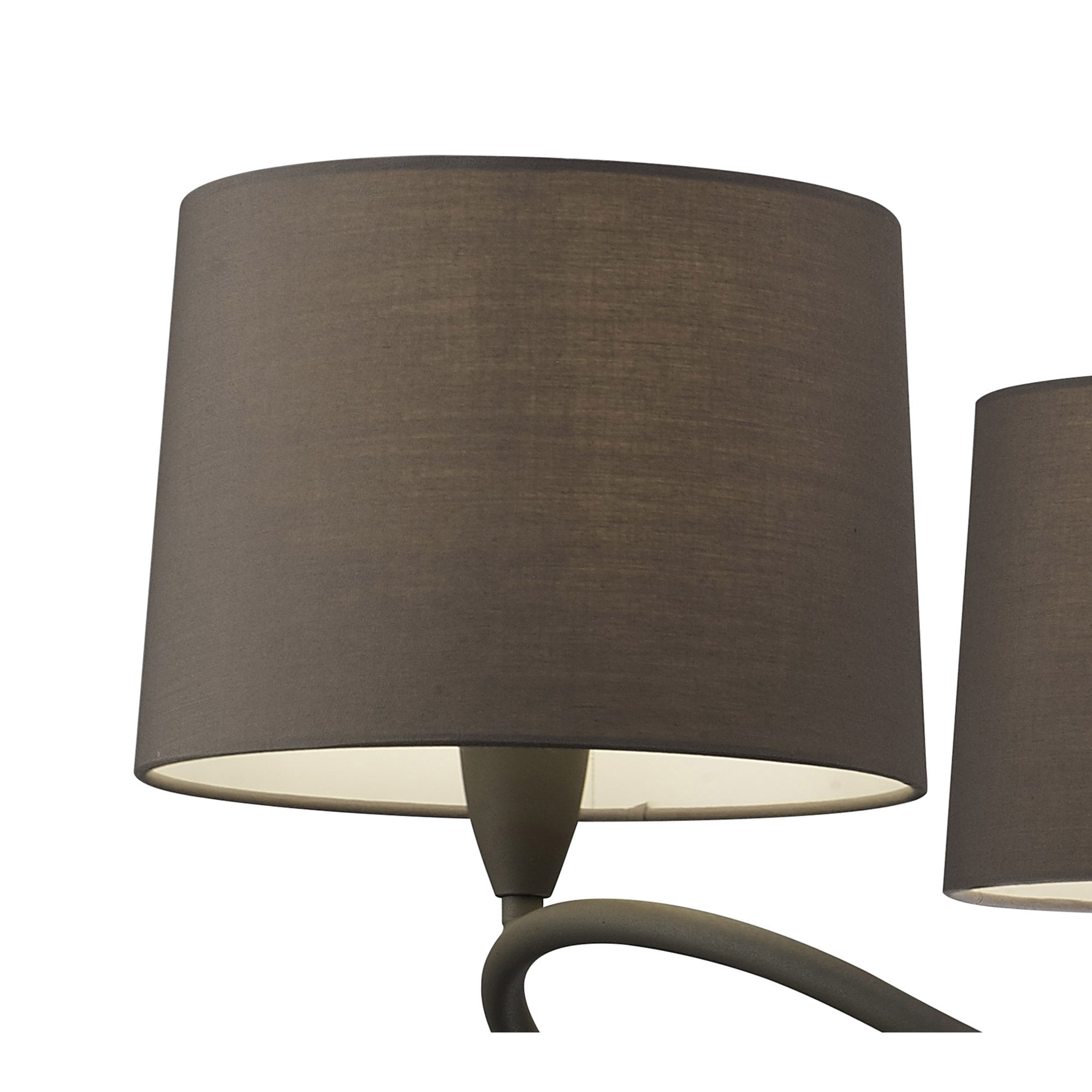 M3686 Lua Pendant 3 Arm Light E27 Ash Grey Ash Grey Shades (S)
