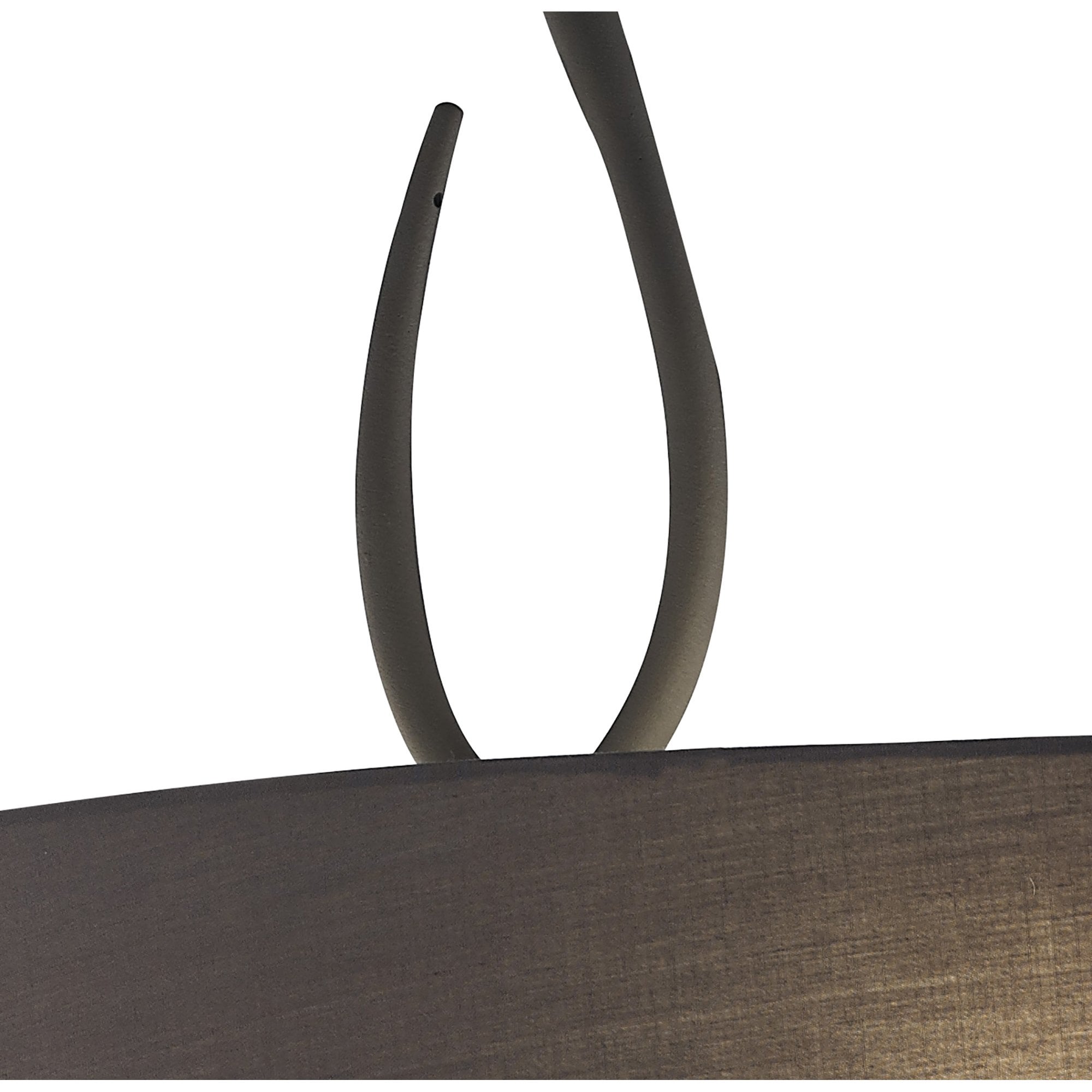 M3690 Lua Oval Semi Flush 2 Light E27 Ash Grey Ash Grey Shade